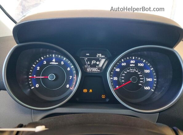 5NPDH4AE7GH659136 2016 HYUNDAI ELANTRA Blue Vista del cuadro de instrumentos