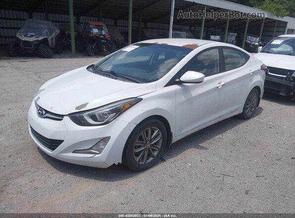 5NPDH4AE7GH661095 2016 HYUNDAI ELANTRA White Передня ліва чверть