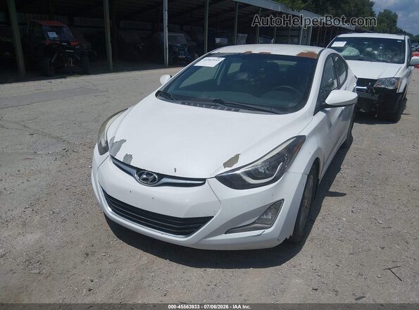 5NPDH4AE7GH661095 2016 HYUNDAI ELANTRA White Вид спереду