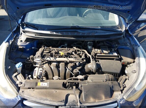 5NPDH4AE7GH664661 2016 HYUNDAI ELANTRA Синий Вид сзади