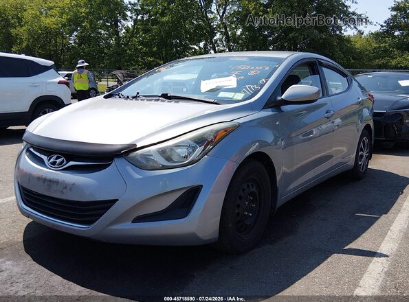 5NPDH4AE7GH664871 2016 HYUNDAI ELANTRA Silver Przód lewy