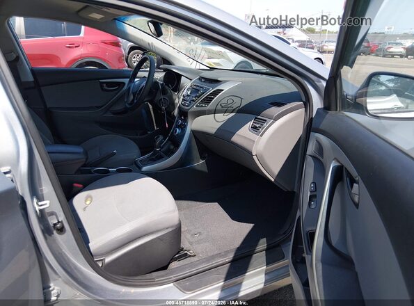 5NPDH4AE7GH664871 2016 HYUNDAI ELANTRA Silver Widok wnętrza z przodu