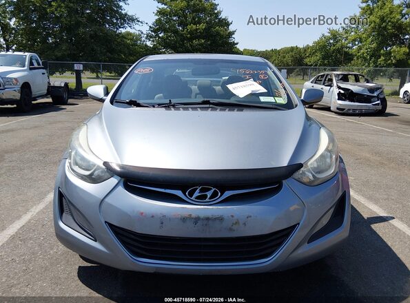 5NPDH4AE7GH664871 2016 HYUNDAI ELANTRA Silver Widok wnętrza z tyłu