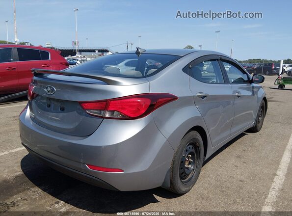 5NPDH4AE7GH664871 2016 HYUNDAI ELANTRA Silver Tył prawy