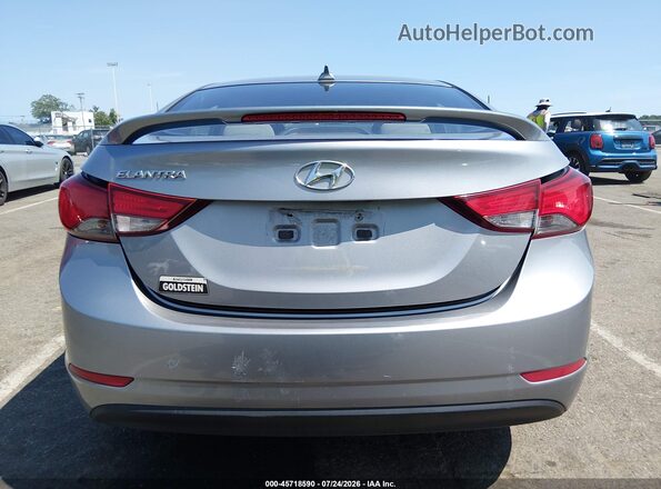 5NPDH4AE7GH664871 2016 HYUNDAI ELANTRA Silver 