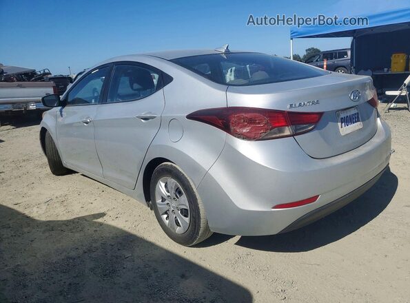 5NPDH4AE7GH681038 2016 HYUNDAI ELANTRA Silver Հետևի ձախ