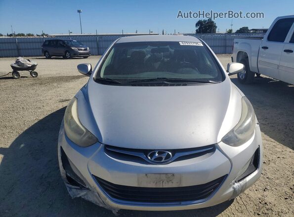 5NPDH4AE7GH681038 2016 HYUNDAI ELANTRA Silver Դիմացի տեսք