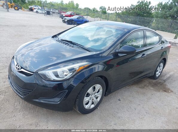 5NPDH4AE7GH682318 2016 HYUNDAI ELANTRA Black Vista tres cuartos delantera izquierda