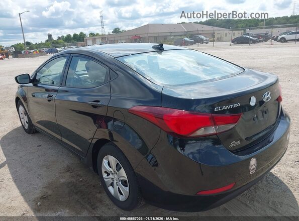 5NPDH4AE7GH682318 2016 HYUNDAI ELANTRA Black Trasero izquierdo