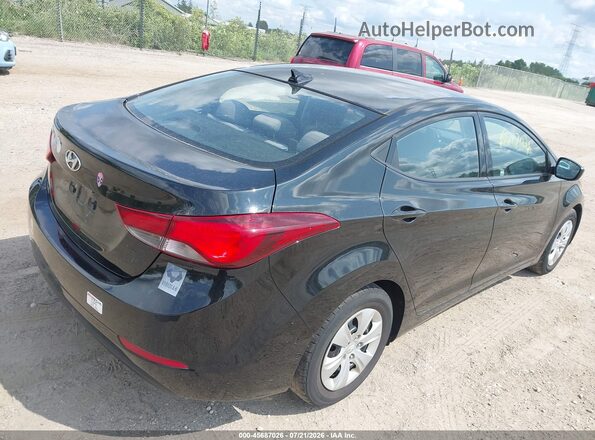 5NPDH4AE7GH682318 2016 HYUNDAI ELANTRA Black Trasero derecho