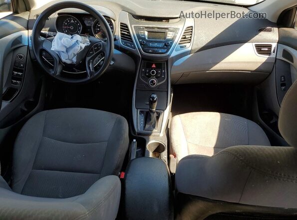 5NPDH4AE7GH700980 2016 HYUNDAI ELANTRA Серый Вид панели приборов