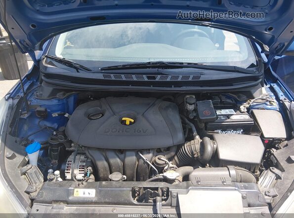 5NPDH4AE7GH703569 2016 HYUNDAI ELANTRA Синий Вид сзади