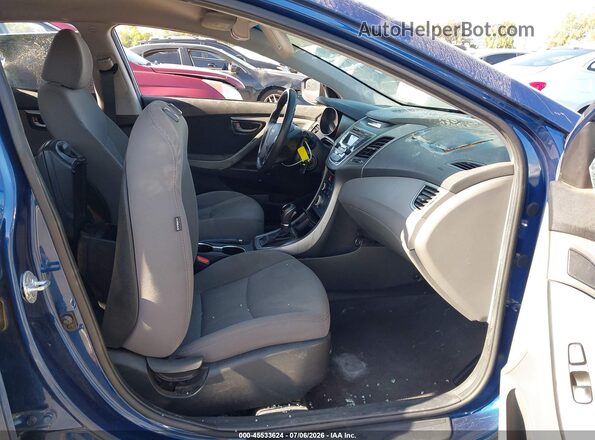 5NPDH4AE7GH710425 2016 HYUNDAI ELANTRA Синий Вид салона спереди