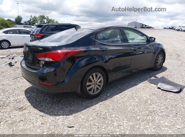 5NPDH4AE7GH725023 2016 HYUNDAI ELANTRA Black Задня права чверть