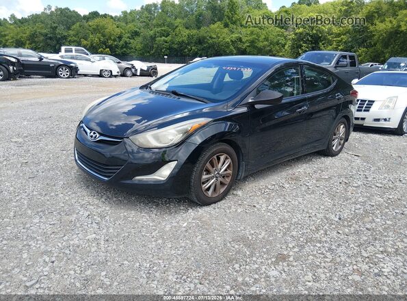 5NPDH4AE7GH725023 2016 HYUNDAI ELANTRA Black Передня ліва чверть