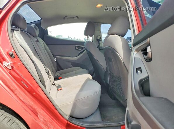 5NPDH4AE7GH725345 2016 HYUNDAI ELANTRA Красный Вид задних сидений