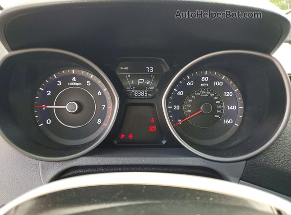 5NPDH4AE7GH725345 2016 HYUNDAI ELANTRA Красный Вид щитка приборов