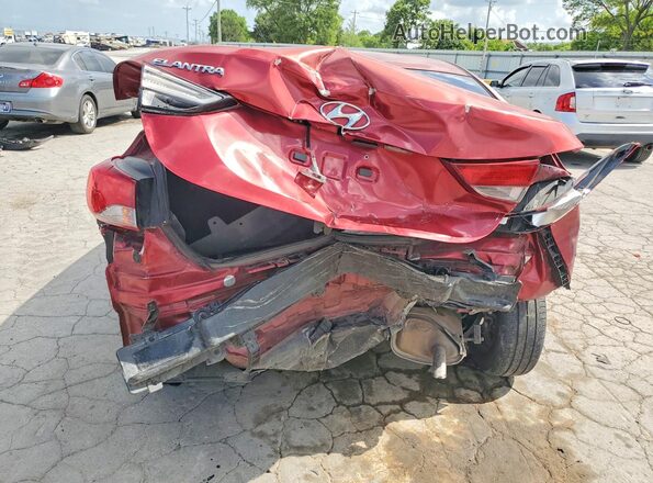 5NPDH4AE7GH725345 2016 HYUNDAI ELANTRA Красный Вид сзади