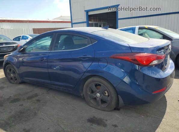 5NPDH4AE7GH732232 2016 HYUNDAI ELANTRA Blue Tył lewy