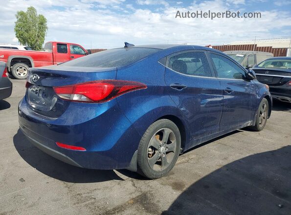 5NPDH4AE7GH732232 2016 HYUNDAI ELANTRA Blue Tył prawy