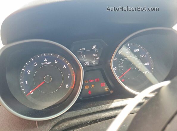 5NPDH4AE7GH732232 2016 HYUNDAI ELANTRA Blue Widok zestawu wskaźników
