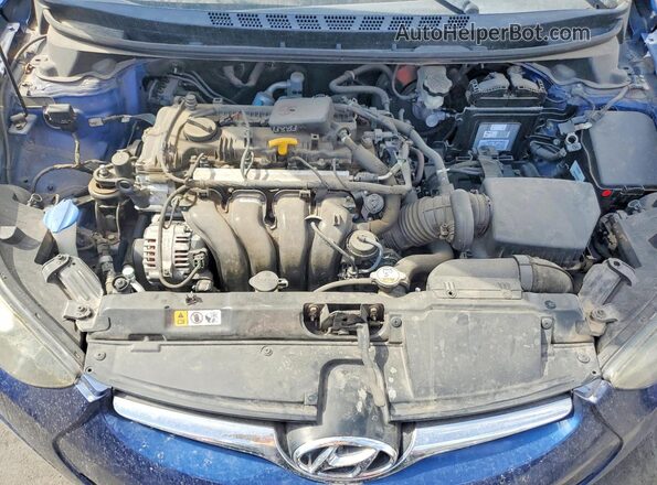 5NPDH4AE7GH732232 2016 HYUNDAI ELANTRA Blue Widok wnętrza z tyłu