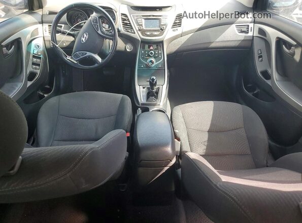 5NPDH4AE7GH732232 2016 HYUNDAI ELANTRA Blue Widok deski rozdzielczej