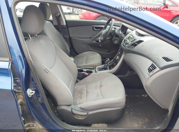 5NPDH4AE7GH736006 2016 HYUNDAI ELANTRA Blue Вид салону спереду