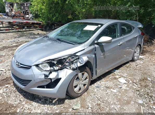 5NPDH4AE7GH738936 2016 HYUNDAI ELANTRA Silver Передня ліва чверть