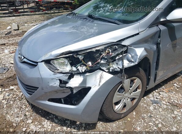 5NPDH4AE7GH738936 2016 HYUNDAI ELANTRA Silver Вид спереду