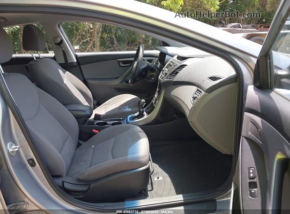 5NPDH4AE7GH738936 2016 HYUNDAI ELANTRA Silver Вид салону спереду
