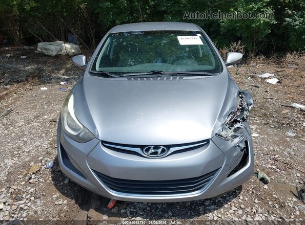 5NPDH4AE7GH738936 2016 HYUNDAI ELANTRA Silver Вид щитка приладів