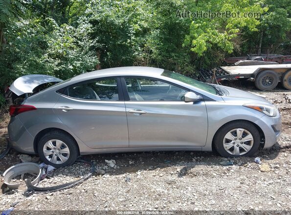 5NPDH4AE7GH738936 2016 HYUNDAI ELANTRA Silver Вид задньої частини салону