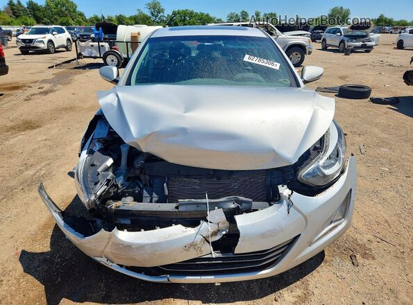 5NPDH4AE7GH750620 2016 HYUNDAI ELANTRA Silver Widok z przodu