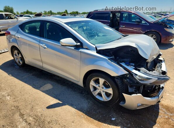 5NPDH4AE7GH750620 2016 HYUNDAI ELANTRA Silver Przód prawy