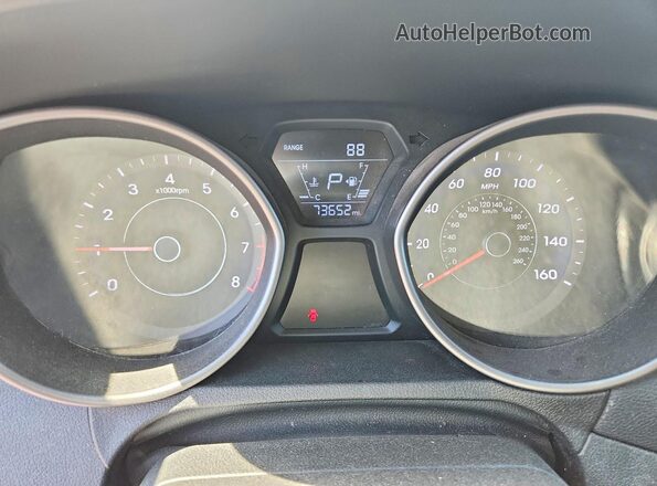 5NPDH4AE7GH750620 2016 HYUNDAI ELANTRA Silver Widok zestawu wskaźników