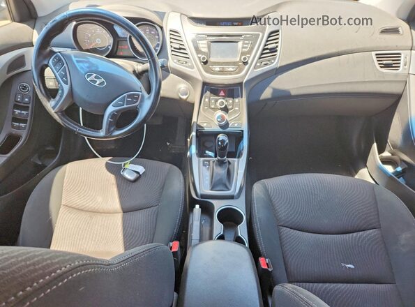 5NPDH4AE7GH750620 2016 HYUNDAI ELANTRA Silver Widok deski rozdzielczej