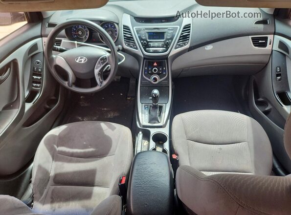 5NPDH4AE7GH750827 2016 HYUNDAI ELANTRA Black Vista del salpicadero