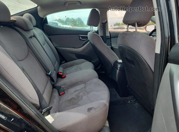 5NPDH4AE7GH750827 2016 HYUNDAI ELANTRA Black Vista de los asientos traseros