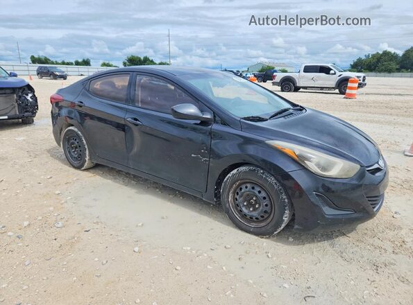 5NPDH4AE7GH750827 2016 HYUNDAI ELANTRA Black Delantero derecho