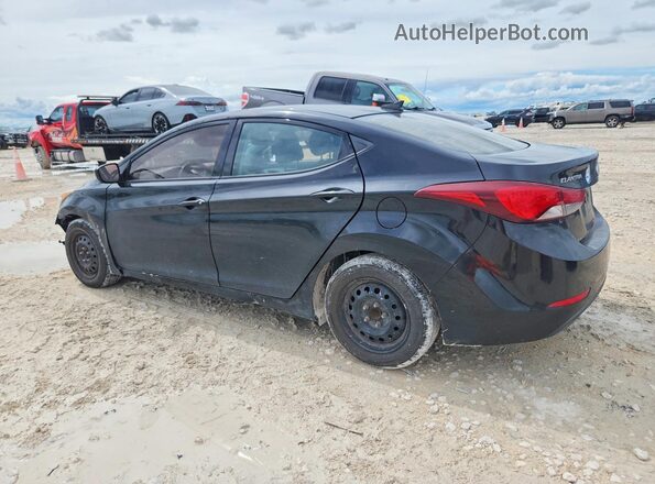 5NPDH4AE7GH750827 2016 HYUNDAI ELANTRA Black Trasero izquierdo