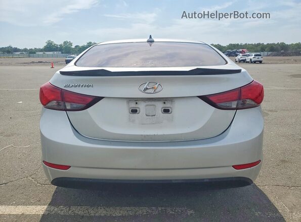 5NPDH4AE7GH751914 2016 HYUNDAI ELANTRA Silver Rear view