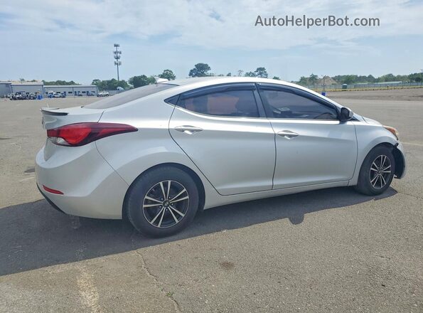 5NPDH4AE7GH751914 2016 HYUNDAI ELANTRA Silver Rear right