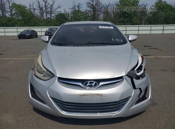 5NPDH4AE7GH751914 2016 HYUNDAI ELANTRA Silver Front view