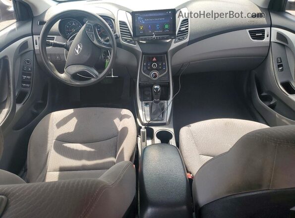 5NPDH4AE7GH751914 2016 HYUNDAI ELANTRA Silver Dashboard view