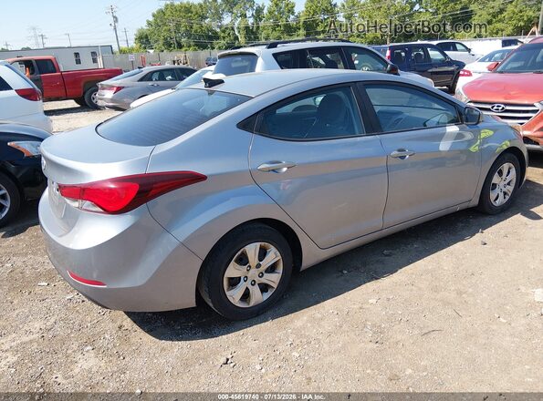 5NPDH4AE7GH766476 2016 HYUNDAI ELANTRA Light Blue Rear right