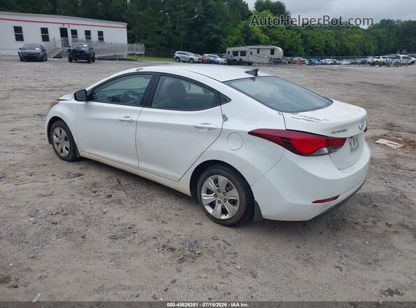 5NPDH4AE7GH776716 2016 HYUNDAI ELANTRA White Rear left