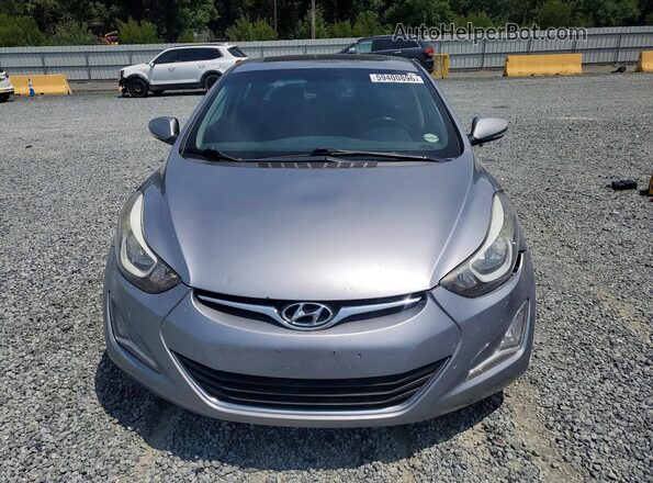5NPDH4AE7GH778188 2016 HYUNDAI ELANTRA Silver Դիմացի տեսք