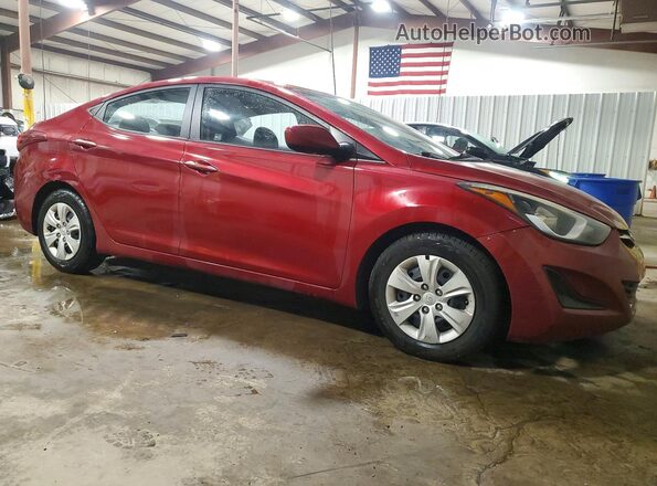 5NPDH4AE8GH665253 2016 HYUNDAI ELANTRA Red Przód prawy