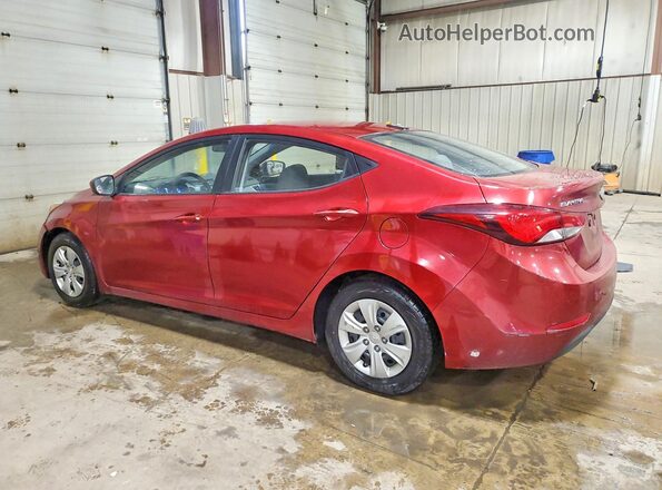 5NPDH4AE8GH665253 2016 HYUNDAI ELANTRA Red Tył lewy